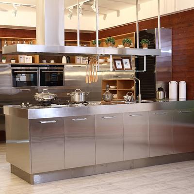 Z006 Caesr - Modern Style Stainless Steel Kitchen with Island